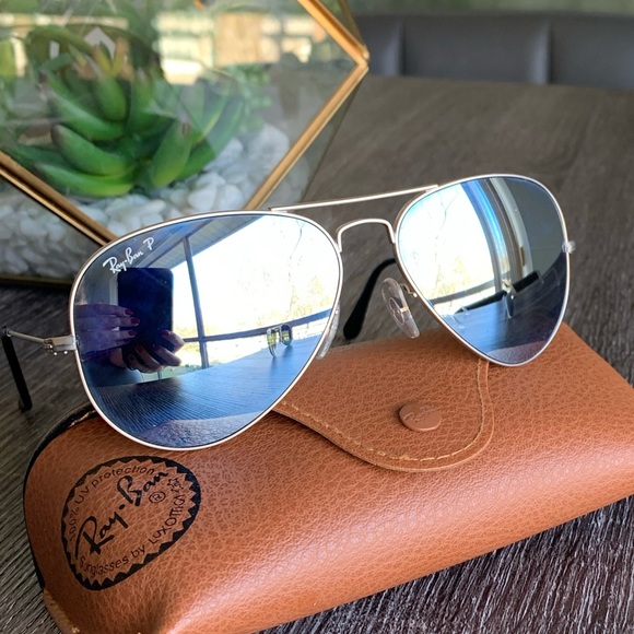 Ray Ban silver mirrored aviators